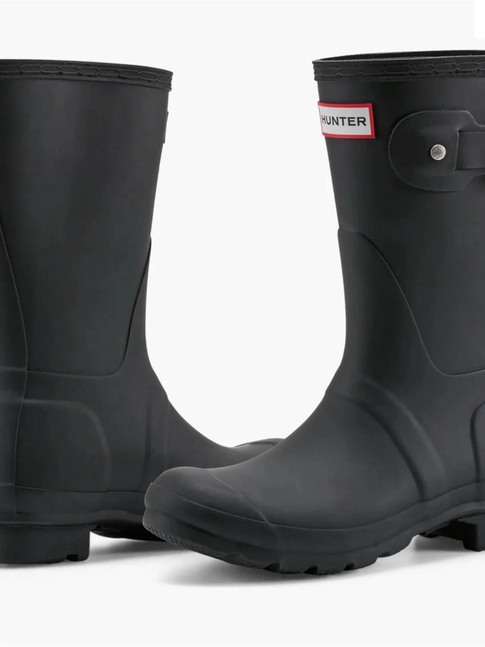 Hunter Original Short Waterproof Black Rain Boots